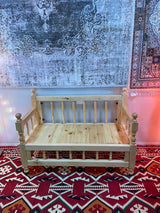 Double Sedir Cushion Red Palace with Chair