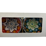 Handmade Turkish Ceramic Bowl Set – 10 cm Mixed Dantel Design