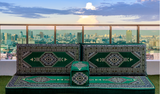 Arabian Majlis & Divan Set (Floor Cushions) Green