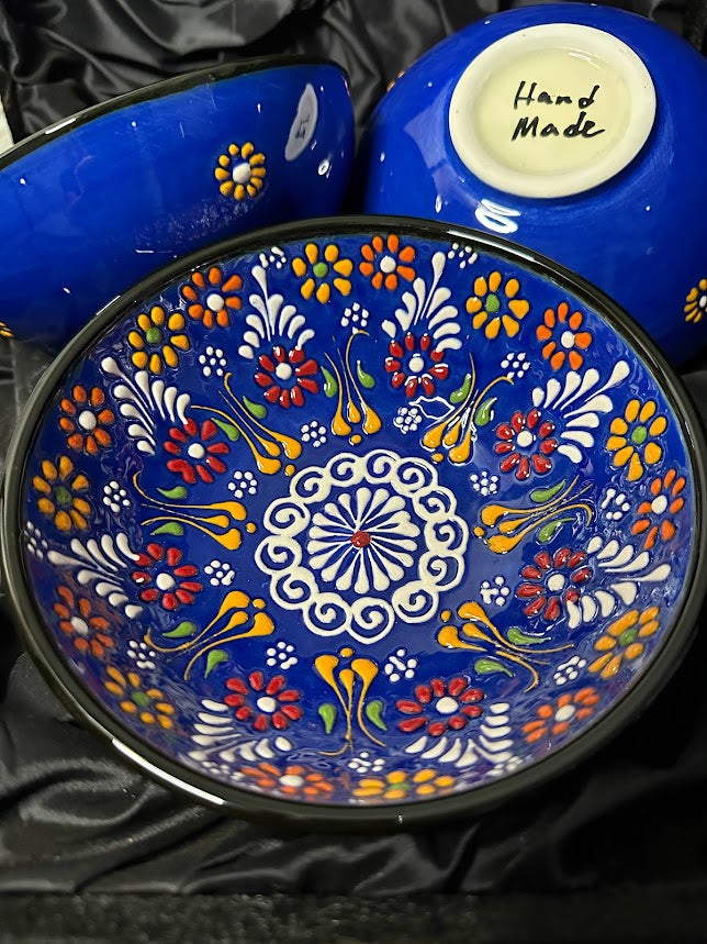 Handmade Ceramic Turkish Plates And Bowls 15 Cm Turkish Ceramic