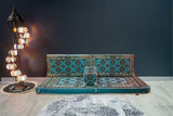 Arabian Majlis & Divan Set (Floor Cushions) Aqua Elegance