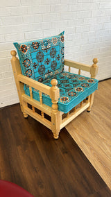 Single Cushion Set Aqua Elegance with Chair