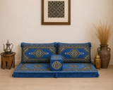Arabian Majlis & Divan Set (Floor Cushions) Blue Palace