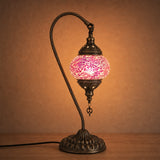 Swan Lamps - Purple Crackle — lit