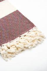 Turkish Cotton Towel - Maroon