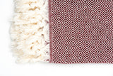 Turkish Cotton Towel - Maroon