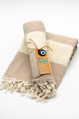 Turkish Cotton Towel - Beige