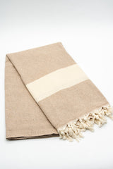 Turkish Cotton Towel - Beige