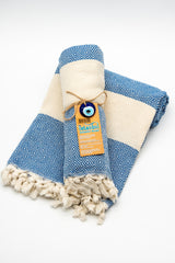 Turkish Cotton Towel - Navy