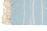 Turkish Cotton Towel - Baby Blue Sultan Series