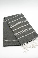 Turkish Cotton Towel - Black Sultan Series