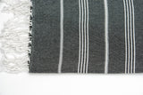 Turkish Cotton Towel - Black Sultan Series