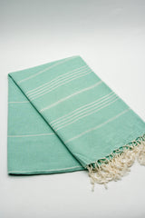 Turkish Cotton Towel - Aqua Sultan Series