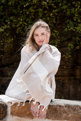 Turkish Cotton Towel - Beige