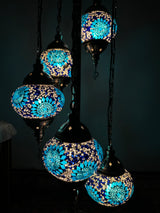 Turkish Floor Lamp with 5 Globes - C3B