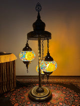Turkish Floor Lamp with 3 Globes - RY