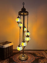 Turkish Floor Lamp with 7 Globes - RY
