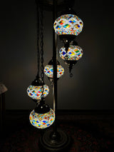 Turkish Floor Lamp with 5 Globes - RDM2