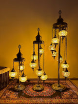 Turkish Floor Lamp with 5 Globes - C3Y