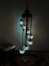 Turkish Floor Lamp with 7 Globes - SBW