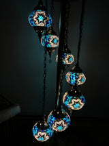 Turkish Floor Lamp with 7 Globes - SBW