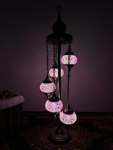 Turkish Floor Lamp with 5 Globes - FPP