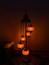 Turkish Floor Lamp with 5 Globes - FO