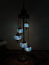 Turkish Floor Lamp with 5 Globes - FB