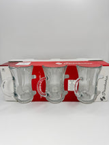 Handle Turkish Tea Glass Set - 6 Pieces