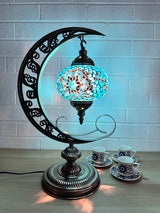 Crescent Moon Lamps - Blue 2