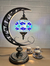 Crescent Moon Lamps - Blue 3