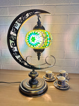 Crescent Moon Lamps - Yellow Star