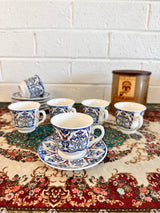 Blue-Grey Turkish Coffee Set