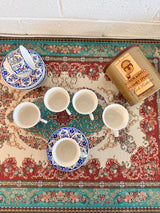 Blue-Grey Turkish Coffee Set