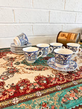 Blue-Grey Turkish Coffee Set