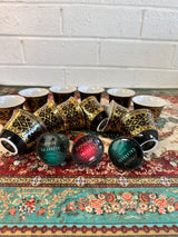 Black-Gold Espresso Cup Set