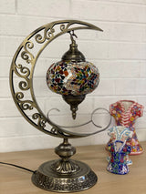 Crescent Moon Lamps - Rainbow Star