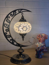 Crescent Moon Lamps - White Star