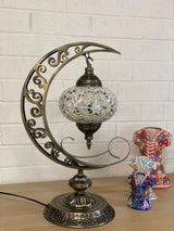 Crescent Moon Lamps - White Star