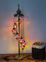 Turkish Floor Lamps 7 Pieces - Multi Colour