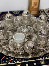 Sena Coffee Set - 12 Pieces with Tray