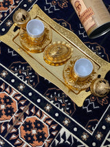 Sena Turkish Coffee Set - Double Golden