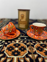 Turkish Coffee Cups - Burnt Orange