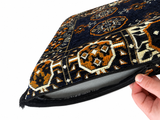 Navy Diamond U-Shaped Arabian Majlis