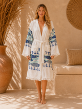 Sea Muslin Kimono