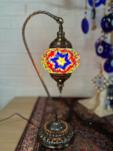 Swan Lamps Mosaics - Blue Star Traditional