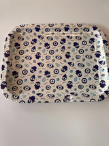 Evil Eye Metal Tray - Hamsa Hand