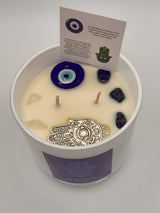 Evil Eye Protection Candle - Fig Tree Sandy Sea 14 OZ