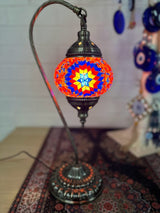 Swan Lamps Mosaics - Multicolour Blue Star