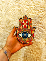 Hamsa Hand - Orange & Yellow